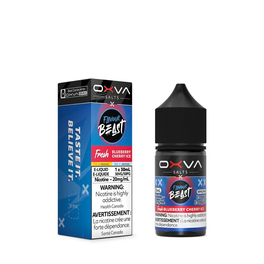Flavour Beast x OXVA Nicotine Salt E-Liquid - Blueberry Cherry Ice